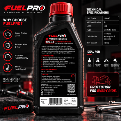 FuelPro 4T Premium Engine Oil 10W-40 – 1L