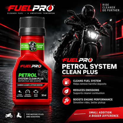 FuelPro Petrol System Clean Plus – 50ml | Motorcycle & Scooter