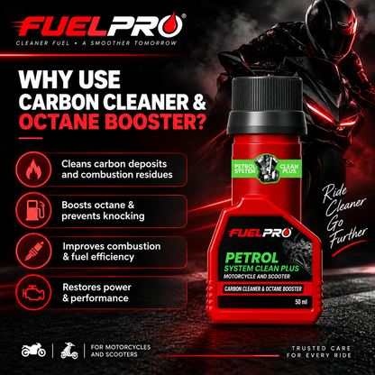 FuelPro Petrol System Clean Plus – 50ml | Motorcycle & Scooter