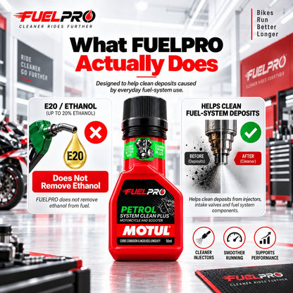 FuelPro Petrol System Cleaner – 50ml | Bike & Scooter Fuel Care